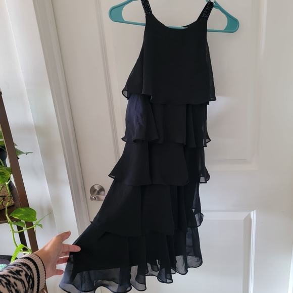 Final Price✅️ Elegant Black Layered Dress - Picture 1 of 6